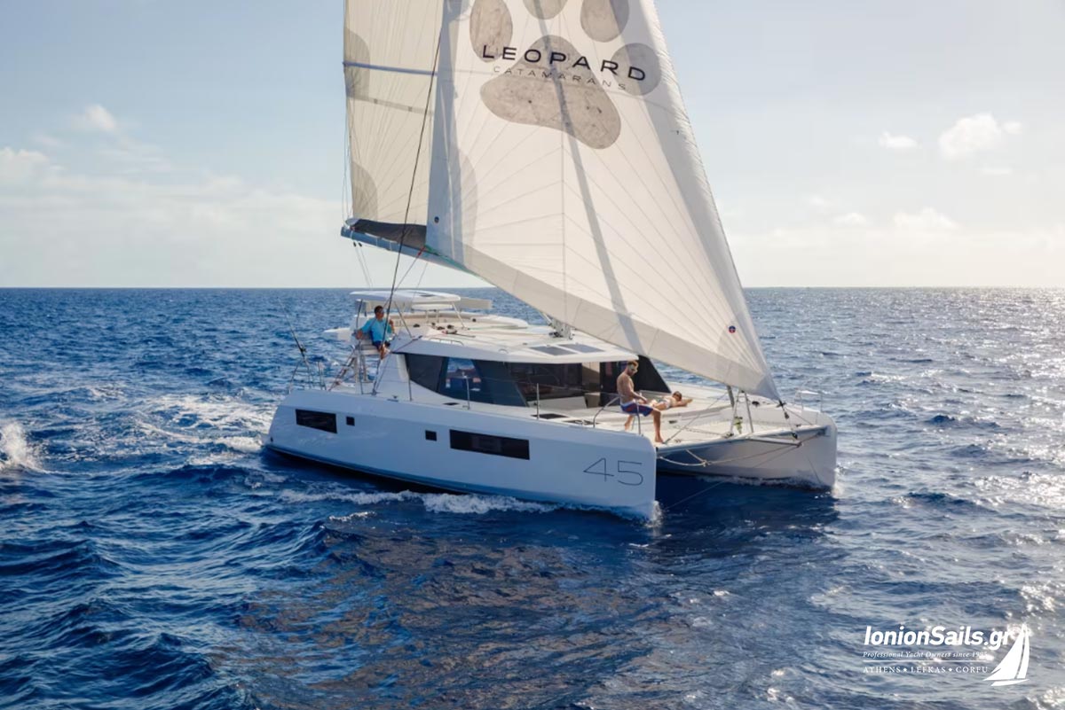 ionionsails.com - charter Leopard 45, Celavie III, catamaran